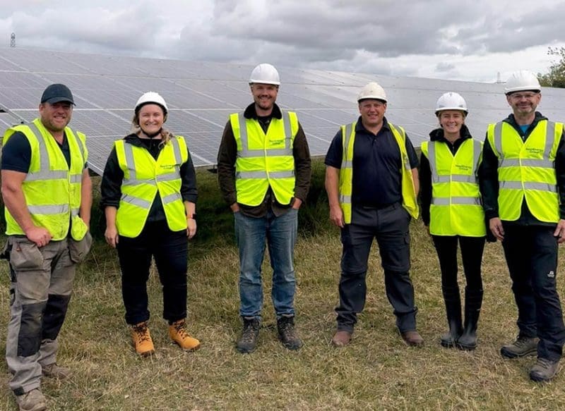 Gwent Levels team in protective clothing