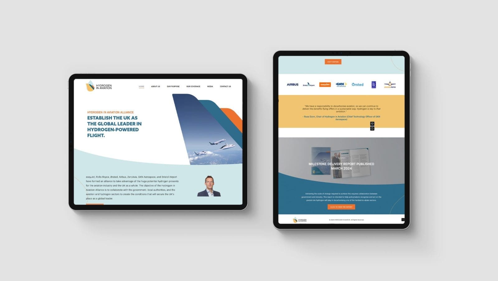 Hydrogen in Aviation website